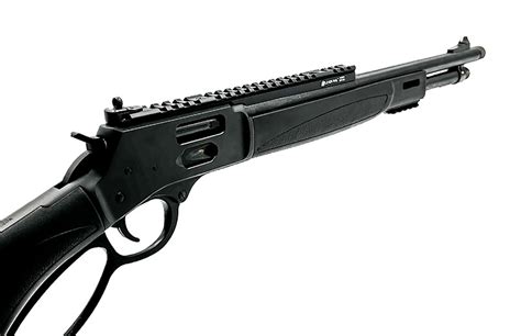The blowback rimfire feeds off 8-round steel magazines and has a 3/8-inch accessory <b>rail</b>, so an optic is a possibility. . Henry big boy scout rail